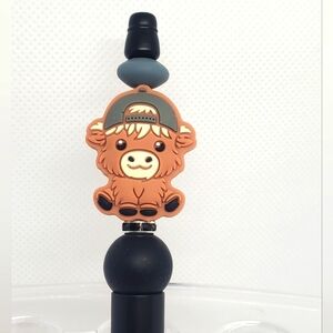 ‼️B2G1 Boy Highland Cow Beaded Pen, New